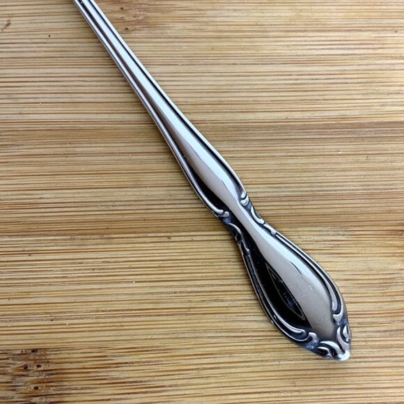 Oneida Strathmore Seafood Cocktail Forks Set of 5 Stainless Steel Flatware - Picture 4 of 6